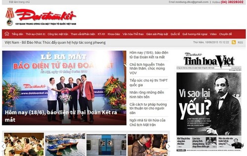 Dai Doan Ket (Great Unity) online newspaper launched  - ảnh 1